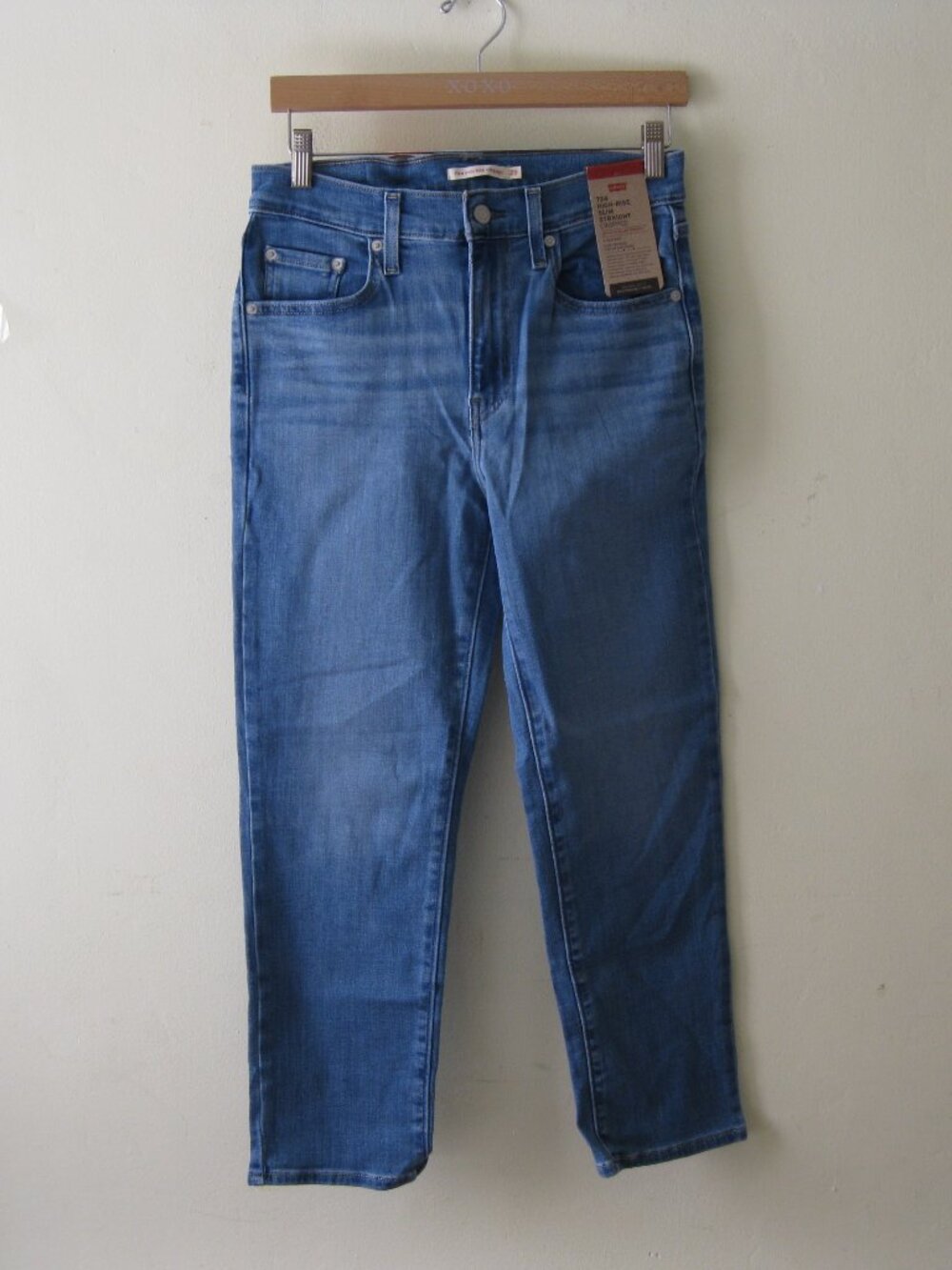 Bundle:2pairs Levi 724 Women’s High-Rise Slim Straight Cropped Jeans Stretch 31